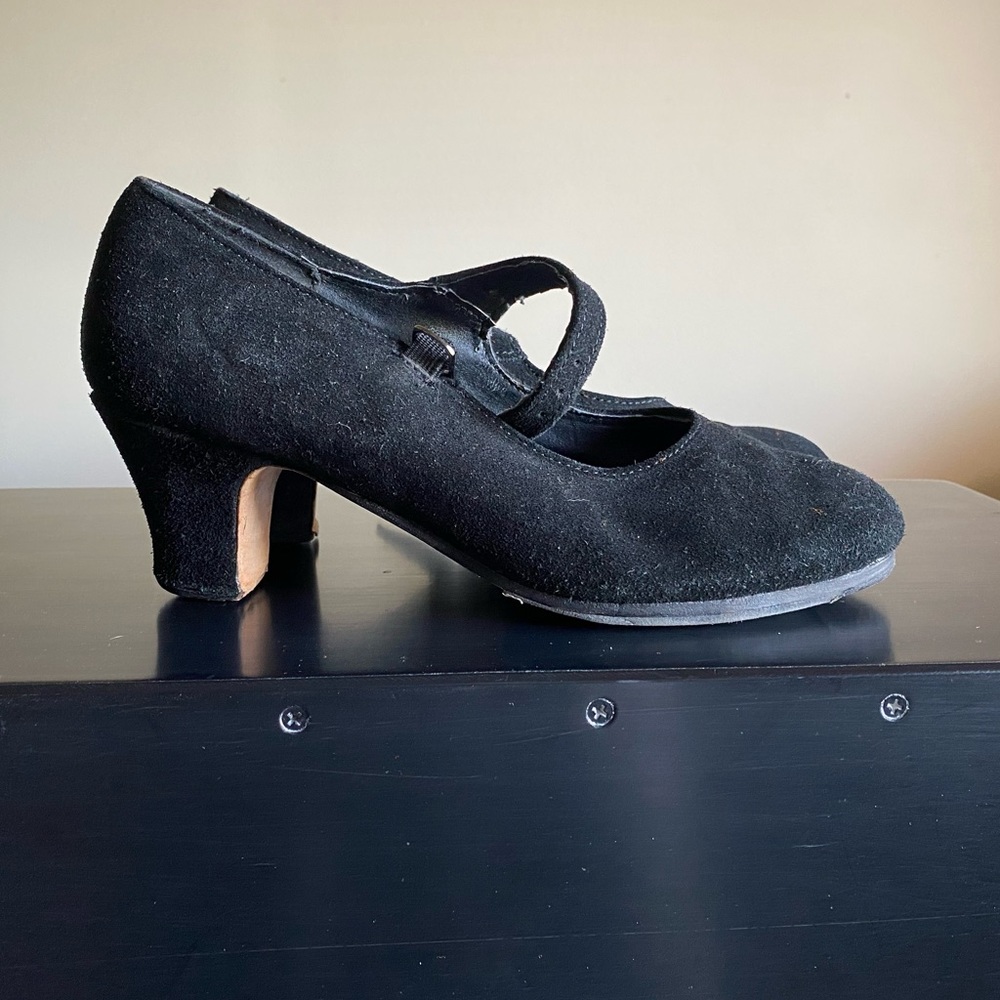 Sansha Flamenco dance shoes- black size 8.5-9